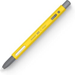 elago x MONAMI Pencil Case Compatible with Apple Pencil 2nd Generation Cover Sleeve, Classic Design, Compatible with Magnetic Charging and Double Tap - Yellow Monami 153 Ballpoint Pen Mix 1PC included